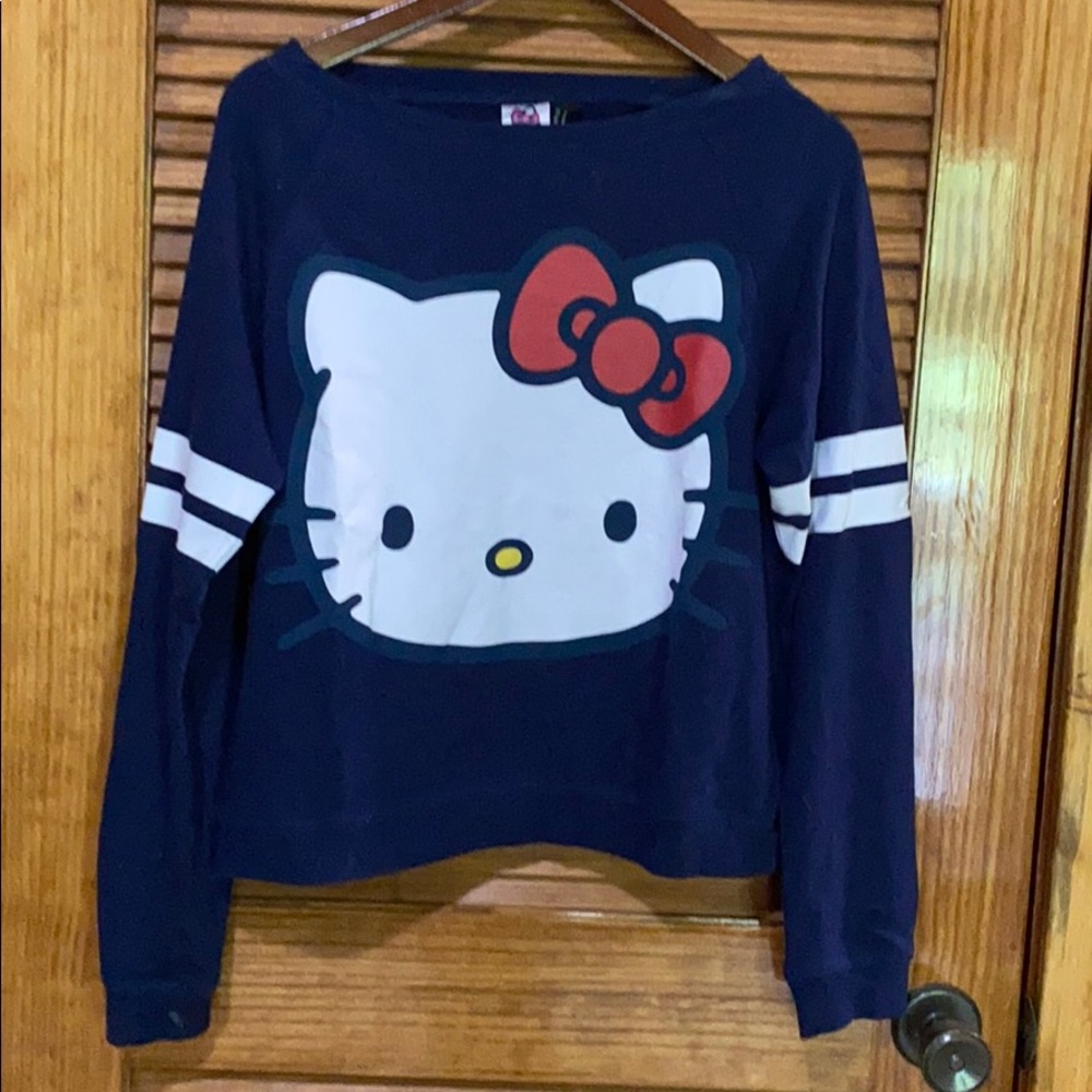 Navy Hello Kitty sweatshirt